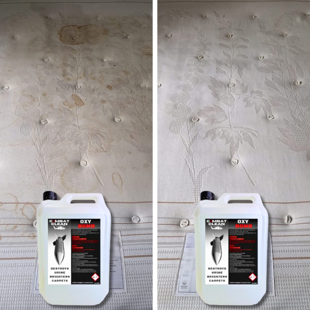 COMBAT CLEAN Urine Treatment and Oxy Booster for Matrasses, Carpets and Upholstery