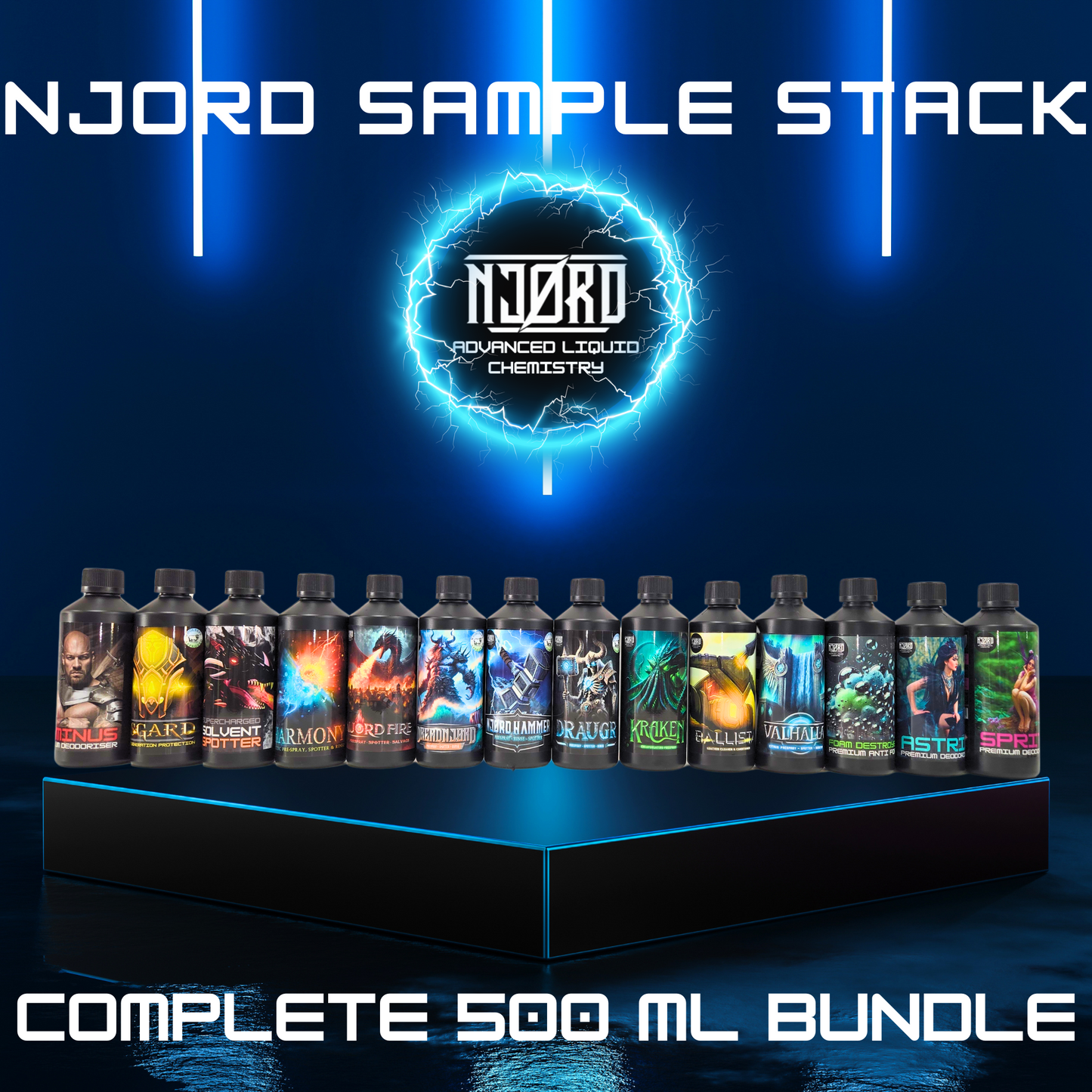 Njord Sample Stack voor Tapijt en Meubelreiniging - Izyclean