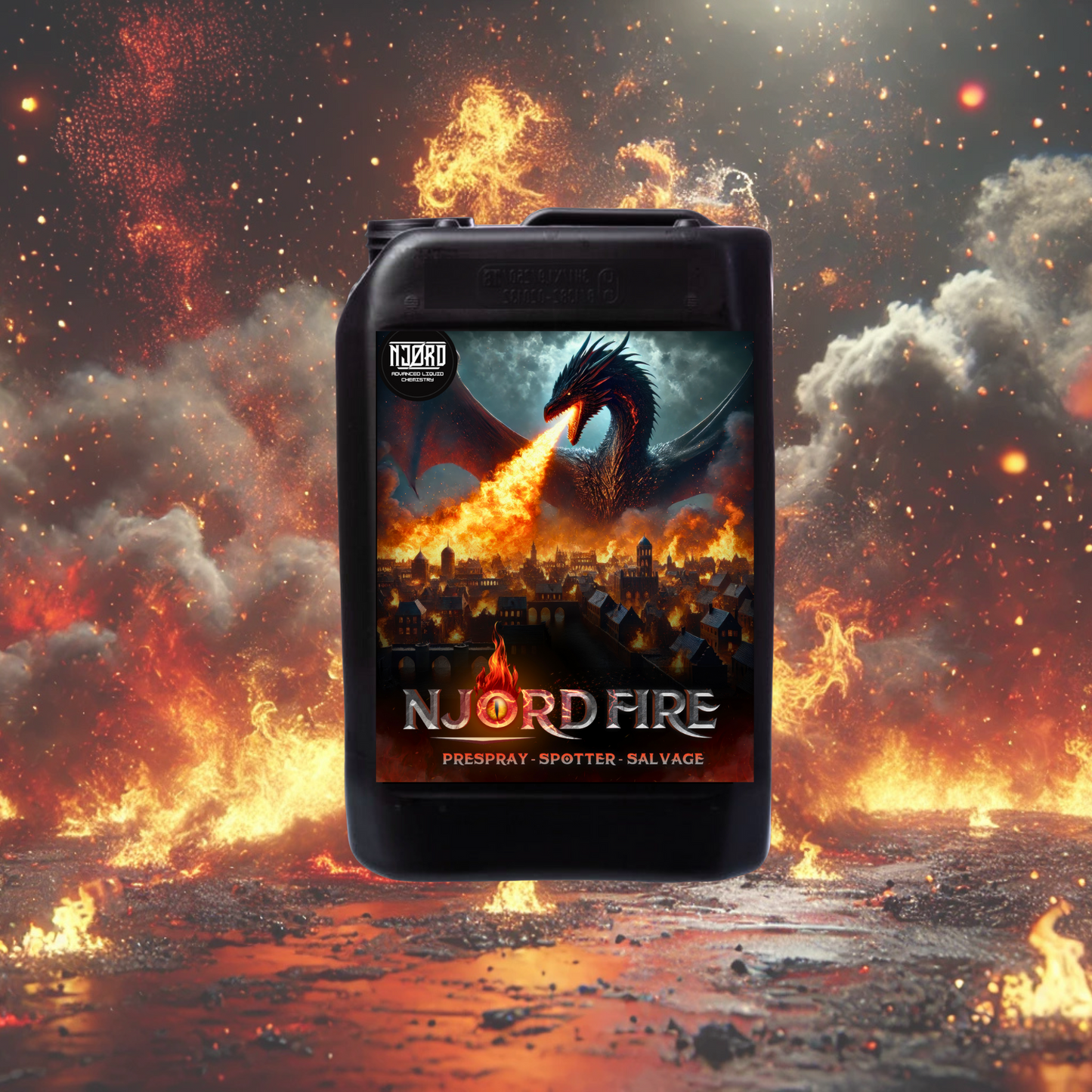 NJORD FIRE – Extreem Krachtige Vloeibare Pre-Spray voor Tapijten