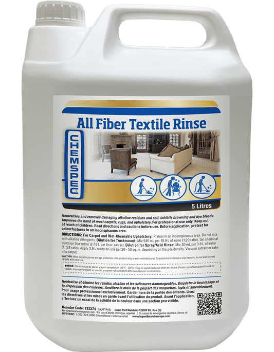 Chemspec All Fibre Textile Rinse 5L - Izyclean