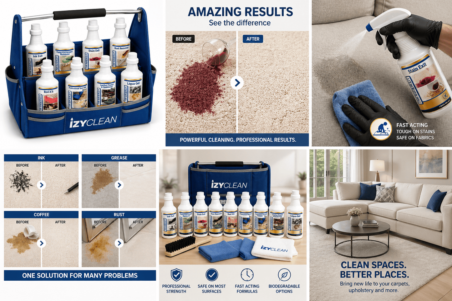 Chemspec Stain Remover Kit for Carpet & Upholstery - Izycleanstain remover kit