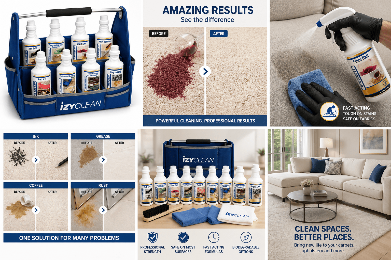 Chemspec Stain Remover Kit for Carpet & Upholstery - Izycleanstain remover kit