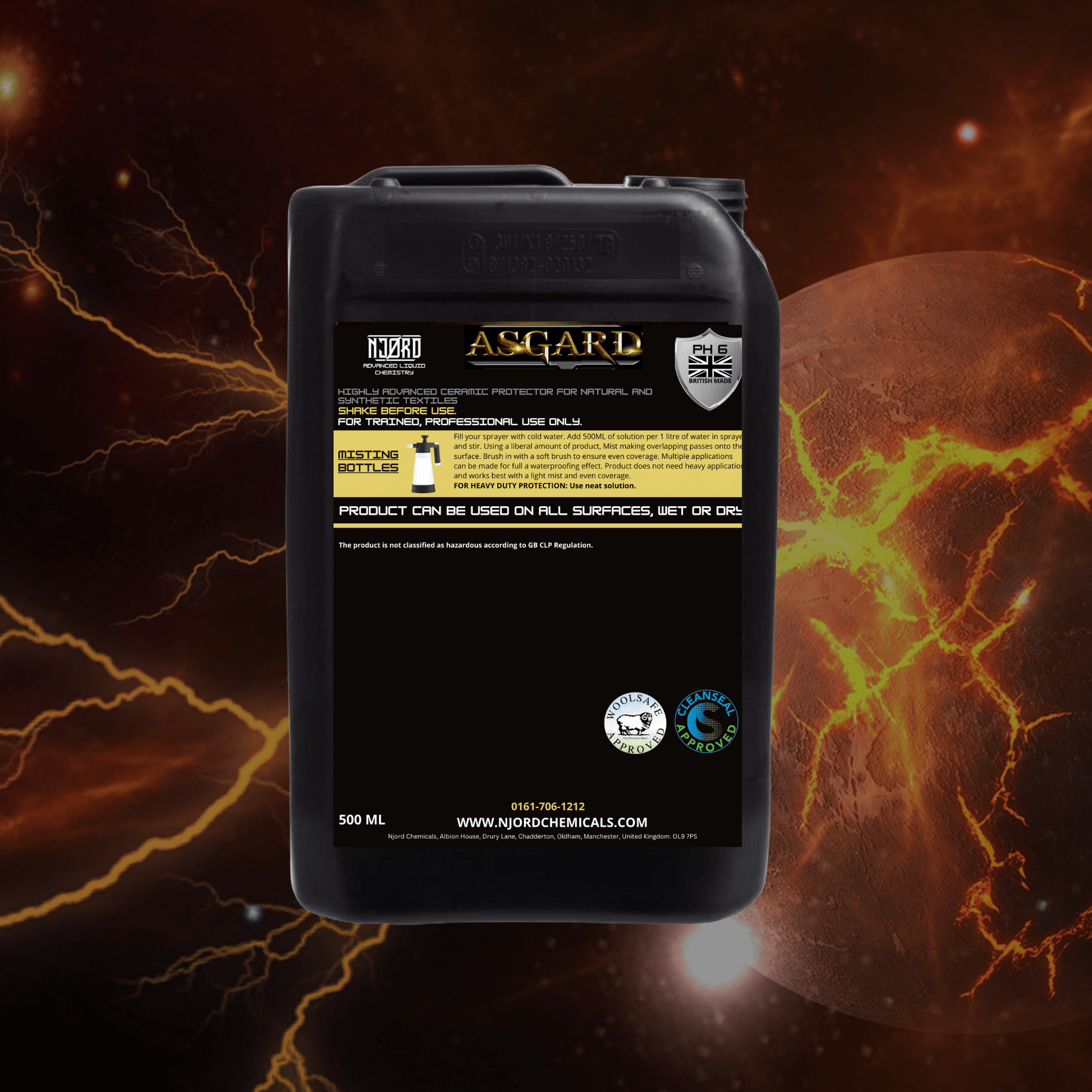 NJORD ASGARD Powerful moisture and dirt repellent impregnation spray for Carpets and Furniture - Izyclean