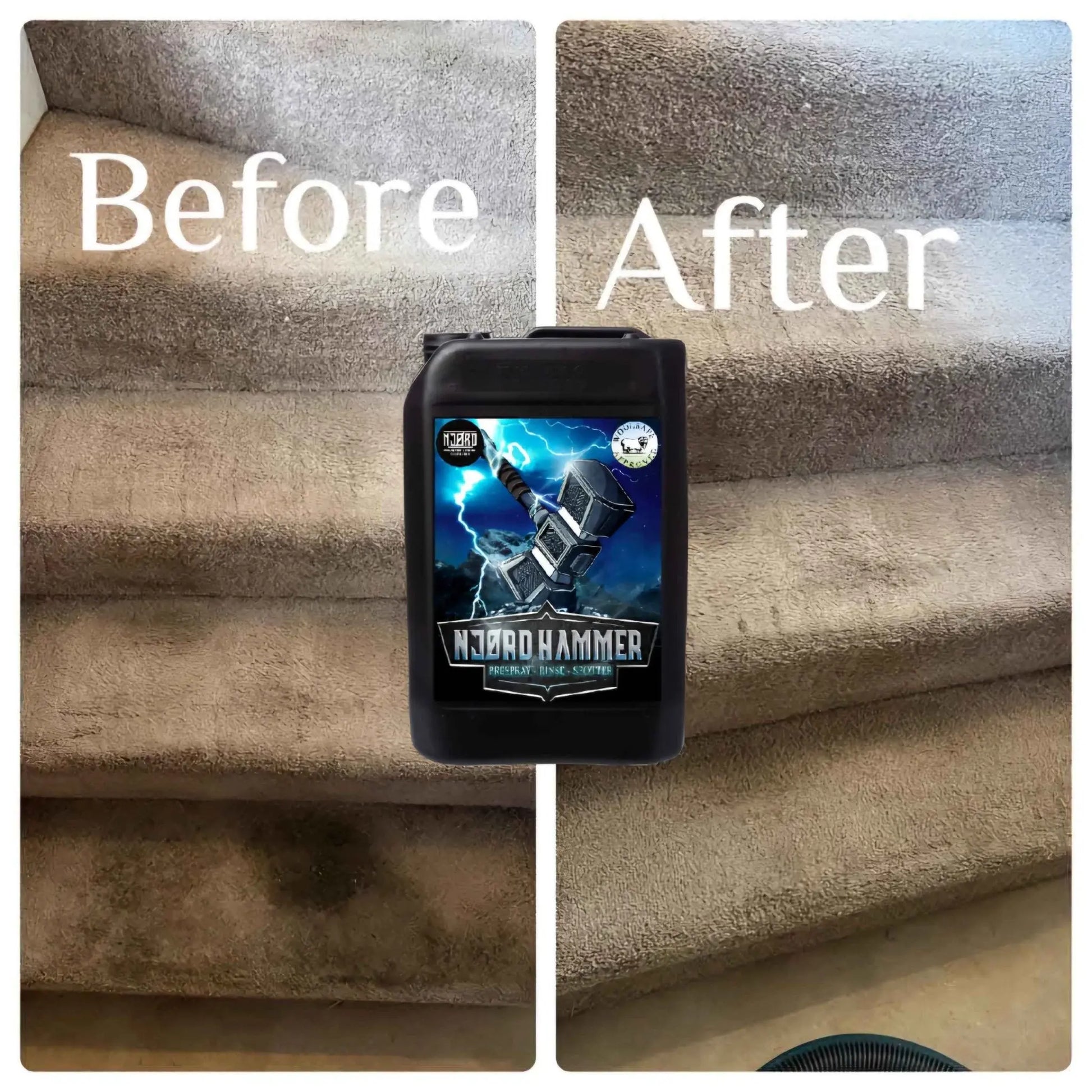 NJORD HAMMER Professional Alkaline Carpet & Upholstery Cleaner - Izyclean