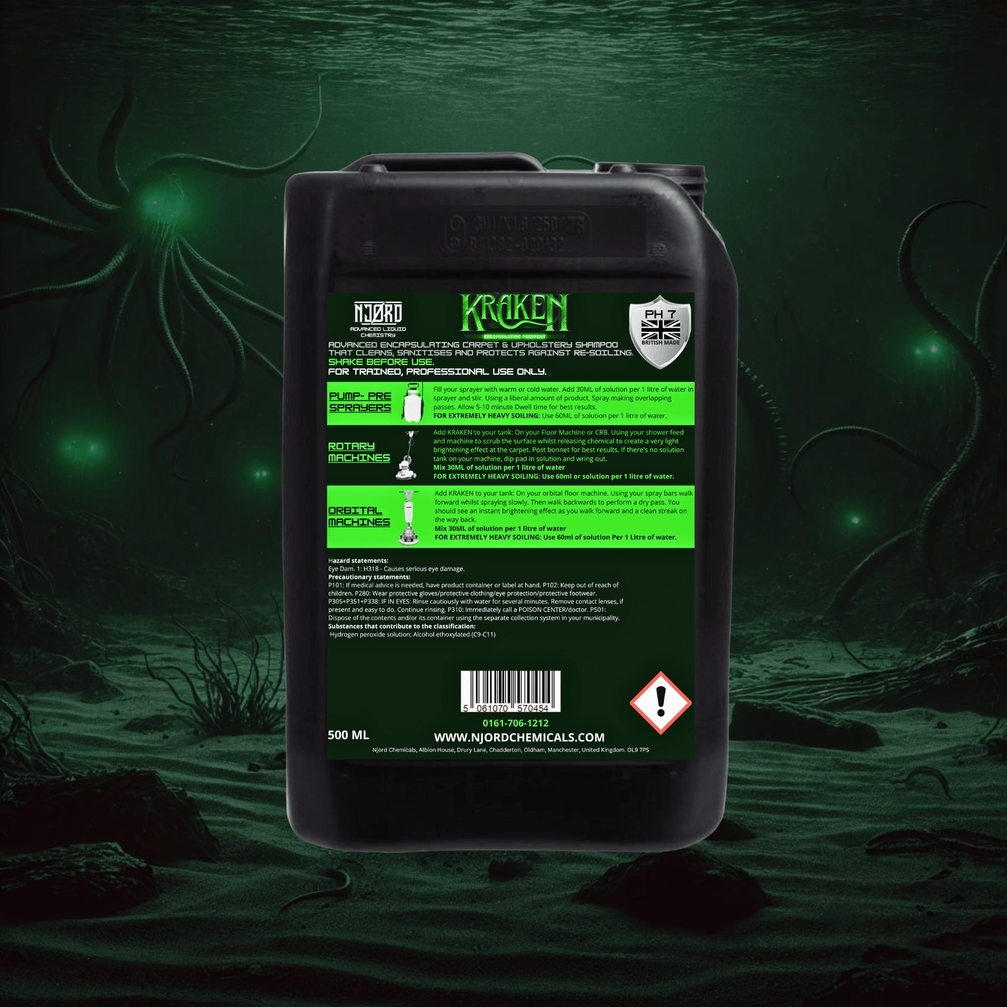 NJORD KRAKEN MKII Low Moisture Encapsulating Pre - Spray - Izyclean